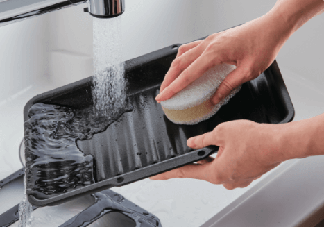 オルシェ　ロティプレートは食洗機機推奨、でもフッ素コートで洗うのが楽